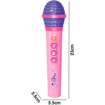 Juguete Set Microfono Niña Karaoke De Material Plastico Y