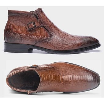 40-46 hombres botas de Primavera de 2021 no-Slip casual cómodo de los hombres botas de cuero #5282 