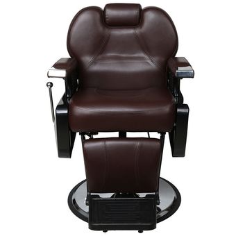 Sillón de Barbería Nanofort Silla barbero Estetica Rudo Negro