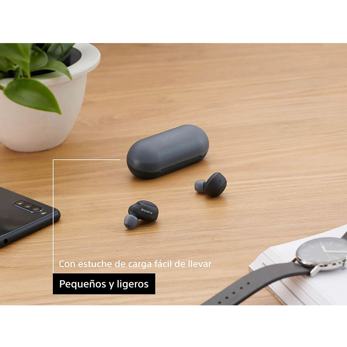 Audífonos Inalámbricos Bluetooth IPX4 Sony WF-C500 SMS - Negro