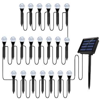 Burbuja solar de tierra de la lámpara cadena de ocho modos de flash mano de obra fina Sin cableado 