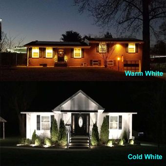 2X LED lámpara de jardín para césped luz 220V 110V DC12V al aire libre LED Spike Ligh #Blanco frío 