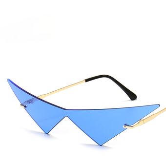 marco masculino Gafas de sol triangulares grandes gafasmujer 