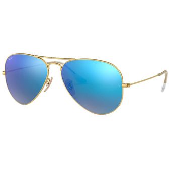 ray ban lente azul espejo