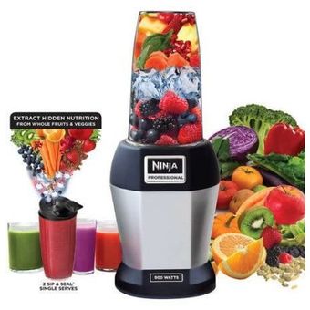 Licuadora personal extractor automatica nutri ninja 900w SHARK