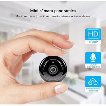 Cámara espía oculta Mini cámara wifi inalámbrica 1080p con audio y video en  vivo Seguridad para el hogar