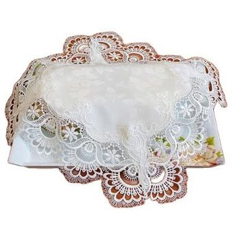 Mantel cuadrado de satén moderno cubierta de mesa para cocina bordado de encaje decoración para cumpleaños fiesta Navidad y boda 