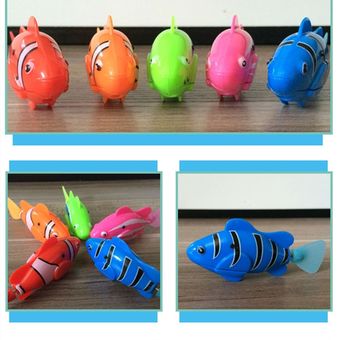 Juguetes electrónicos de baño de peces para niños para decoración de tanque de pesca bañera con batería 
