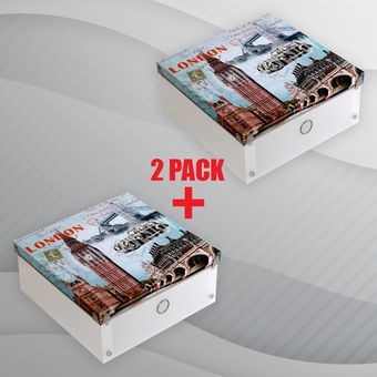 Cajas Organizadoras Zapatos Apilables Con Tapa Pack X6