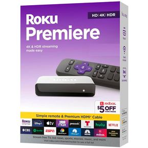 TV BOX ROKU Premiere Reproductor de Streaming 4K HDMI Wi-Fi