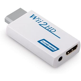 Adaptador HDMI Para Wii De Nintendo Salida De Audio 3.5 Mm. Wii