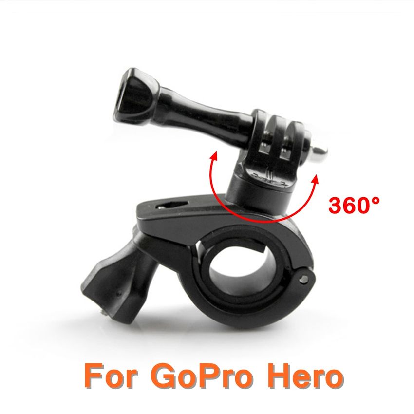 Soporte de cámara Go Pro para bicicleta, soporte de motocicleta para GoPro 3 + 6/5/4/3/2, Clip de soporte de marco de esqueleto LAN