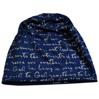 Moda impresión letras uni sombrero de invierno sombrero sombrero fresco sombrero de pareja 
