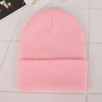 #Pink Gorros de punto para hombre y mujer,Gorro suave y cálido,de e.. 