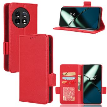 Funda OnePlus 11 Billetera De Magnética Flip - Rojo