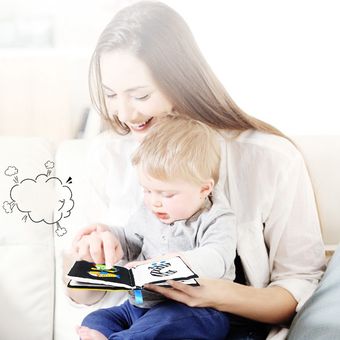YALIRUI libros cognitivo libro de tela suave para bebé recién nacido 