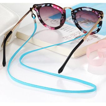 Ajustable de terciopelo deporte gafas cordón cuello correa Cielo azul 