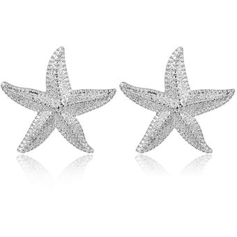 Ae-canfly Fashion Metal Geometry Circular Pearl Crystal Star 
