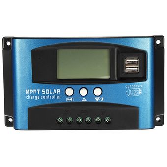 Controlador de carga Solar FLYEER 100A Mppt pantalla LCD de doble Usb 