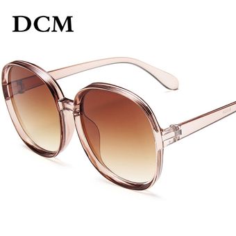 DCM-gaf sol redond gran tamaño mujer lentes femenino 