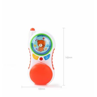 Juguete Musical de aprendizaje Juguete de plástico para bebé de más de 1 año teléfono móvil Juguete Musical electrónico para bebé 