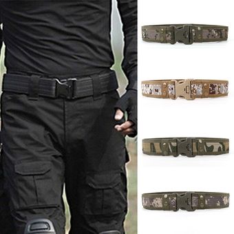 Cinturones de combate gruesos de estilo militar para hombre  cinturó 