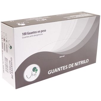 Guantes de Nitrilo Negro TallaM Caja x 100 Und