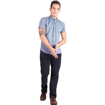 Jeans Basico Hombre Oggi Vaxter Azul 59104047 Mezclilla Stretch