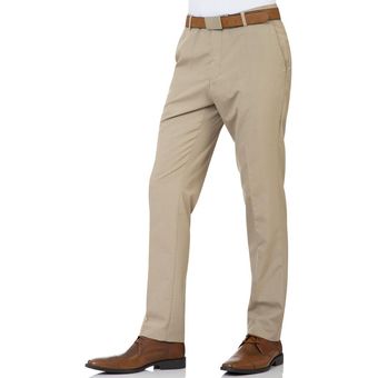 Pantalon De Vestir Yale Hombre Beige Poliester 10072 0451 Linio