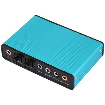 6 USB 5.1 tarjeta de sonido del canal de óptico externo Adaptador para PC portátil Skype | Linio México - GE598EL1NA4LSLMX