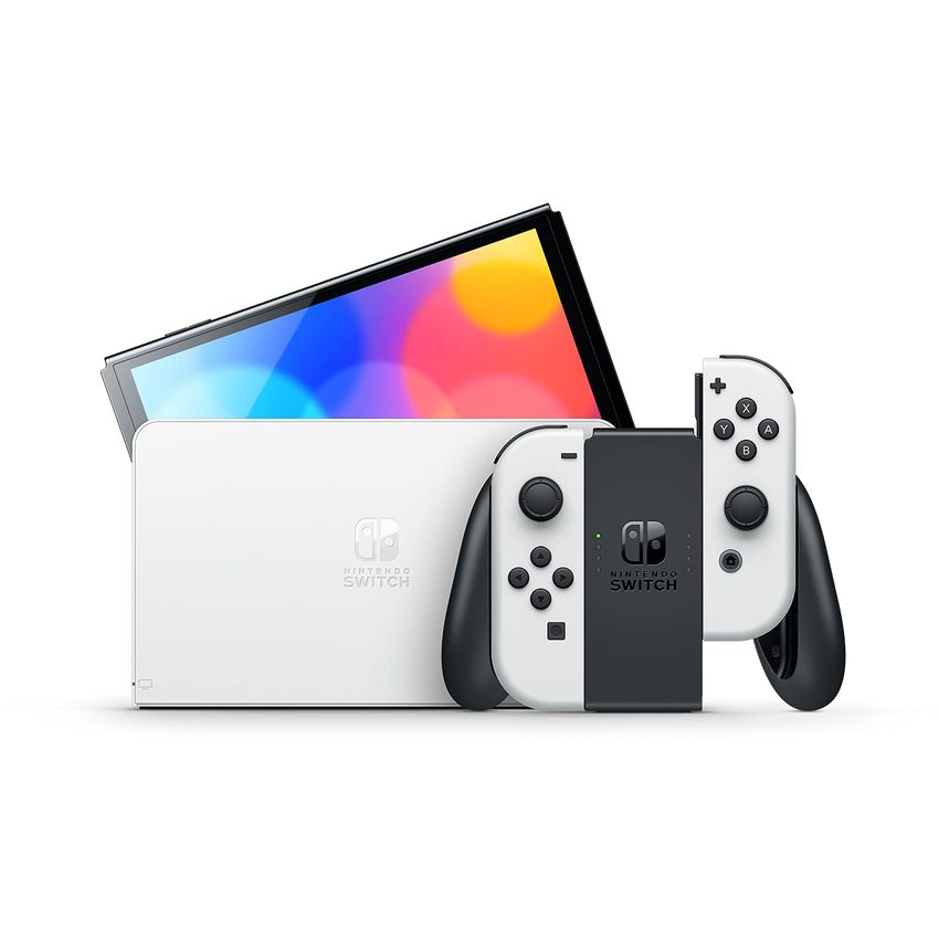 Joycons Joy Con Joycon Izquierdo + Derecho Personalizados Nintendo Switch  rosa y blanco