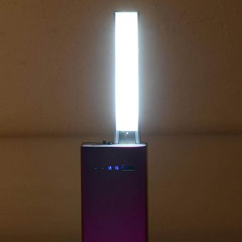 XANES 8 x LED USB Recargable Touch Dimming Luz USB portátil Linterna LED Luz nocturna 