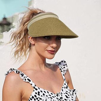 Sombrero de visera solar para mujer 