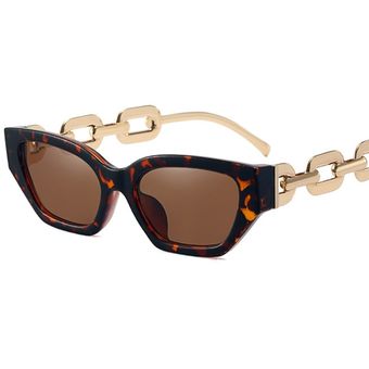 Cadena de diseñadores ojos de gato gafas de sol tendenciamujer 