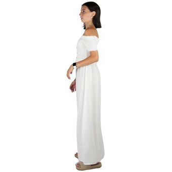 Vestido casual de mujer Vestido largo de algodón para mujer
