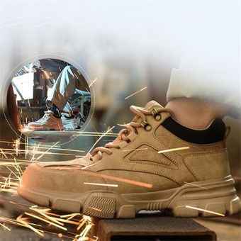 botas de seguridad antiperforación Zapatos de seguridad con punta de acero para hombre calzado deportivo Industrial ligero antideslizante para invierno 