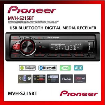 COMBO PIONEER MXT-S216BT  Radio para carro + 2 bocinas 6.5