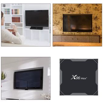 X96 MAX S905X3 TV Caja de TV Quad Cores WiFi 4K TV Caja de TV Conjunto de la tarjeta TF TF TAP 