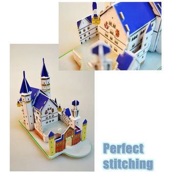 Stereo 3D Jigsaw Mini-Mundial de edificio modelo del papel del rompecabezas de rompecabezas de los niños 