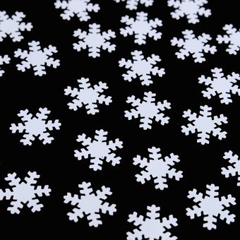 300 piezas de plástico Navidad nieve copos de nieve mesa estrella conf 