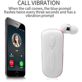 eCos Stereo Wireless Bluetooth Headset Calls Remind Vibration Wear Cli 
