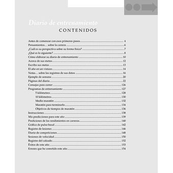 Diario de entrenamiento del corredor