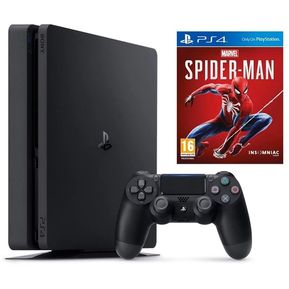 Consola Sony PlayStation 4 1 Tb Edición Spiderman + Juego-Negro