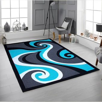 Alfombra gamer de 3 x 5 pies para sala de estar, dormitorio, hogar,  decoración de sala de juegos, ultra suave, antideslizante, azul galaxia  gamepad