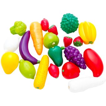 Frutas y Vegetales Grandes x 20 piezas: 1856-2 Juguetes para niños