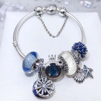 Pulsera De Encanto Plateada De Alta Calidad Diy Perlas Para 