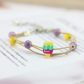 Brazalete De Encanto Vintage Encanto Piedra Natural Joyería 