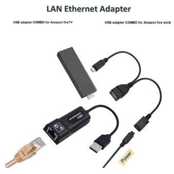 Adaptador Ethernet Usb Para  Tv Stick Chromecast