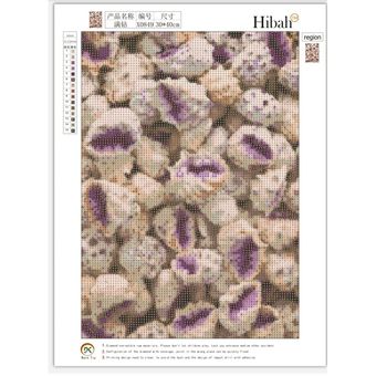 DIY Hecho a mano 5D Pintura Diamante Bordado Cross Stitch Decor30x40cm Conch 