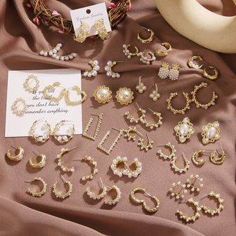 Zovoli Pendientes Colgantes De Perlas Retro De La Sra 
